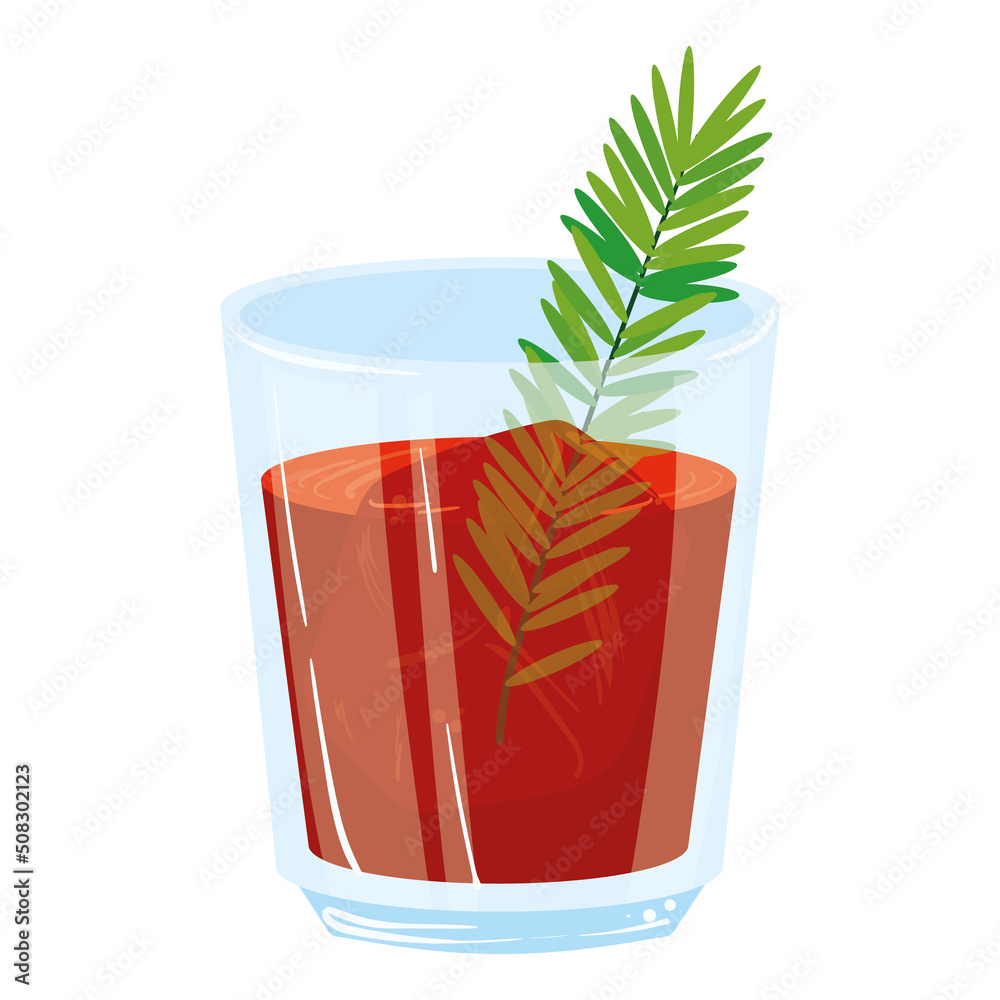 Poster negroni cocktail glass