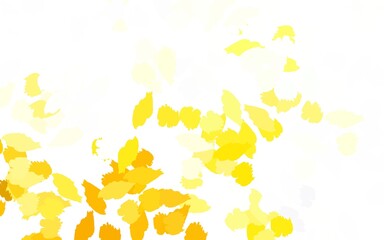 Light Green, Yellow vector pattern with random forms.