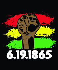 Juneteenth Black Pride 6.18.1865 Shirt, 1865 Black Pride Shirt, Juneteenth 1865 Background Shirt, Juneteenth Shirt Template