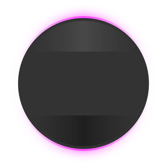 neon dark circle banner