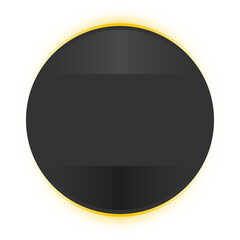 neon dark circle banner