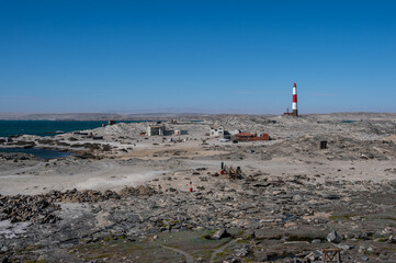 The lighthouse at Diaz Point on the Luderitz Peninsula in Namibia