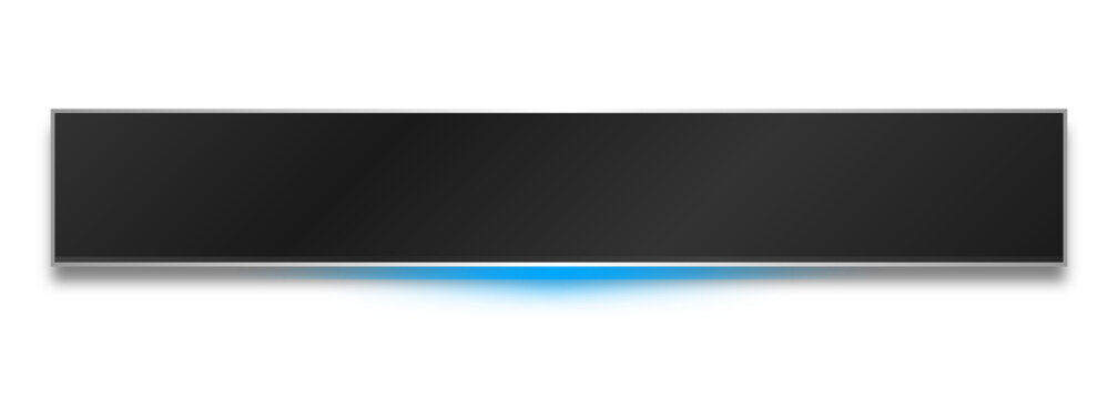 neon dark rectangle banner