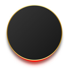 neon dark circle banner
