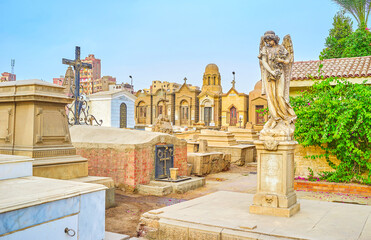 The necropolis of old Coptic Cairo, Egypt
