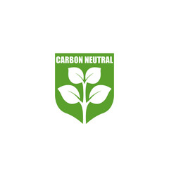 Carbon neutral. CO2 zero pollution icon isolated on white background