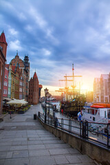 Poland, embankment in the city of Gdansk