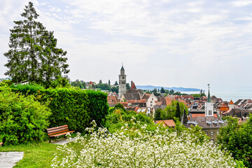 Überlingen, Münster, St. Nikolaus, Aussichtspunkt, Panorama, Garten, Auferstehungskirche,...