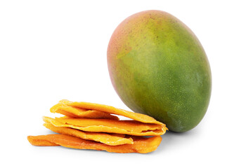 Dried Mango lay on the white plate