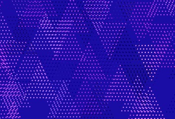 Light Purple, Pink vector background with triangles, circles.