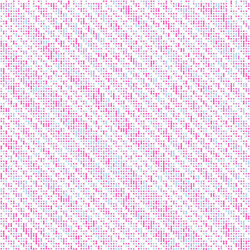Rule 215 Neighbors 3 Elementary cellular automaton random seed sample implementation illustration