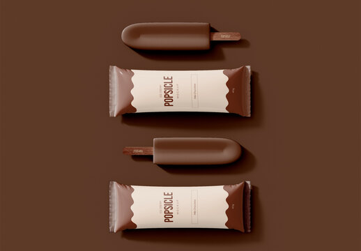 Ice Cream Popsicle Mockup