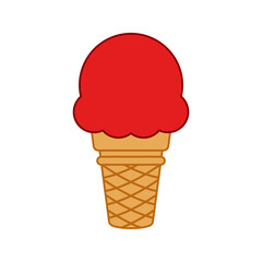 Ice Cream isolated on white background