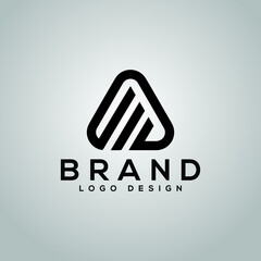 illustration of a background with a symbol
concept creative logo Creative Initials Letters (A+M)