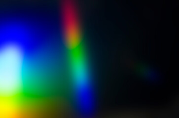 Rainbow light, blurry glow. Abstraction