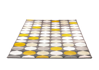 Stylish carpet isolated on white background