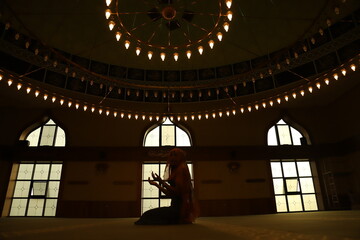 Obraz premium mosque at night