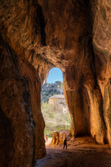Cueva Grande o de San Bartolomé, cañón del río Lobos, Ucero, Soria, Castilla y León.