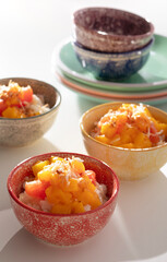 Thai Inspired Tropical Rice Pudding Sundaes