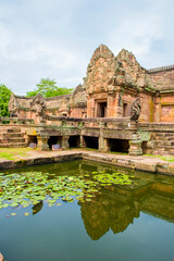 Fototapeta na wymiar Phanom Rung historical park at Buriram Province,Thailand