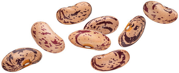 Pinto beans isolated on white background