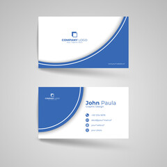 Simple modern business card design template