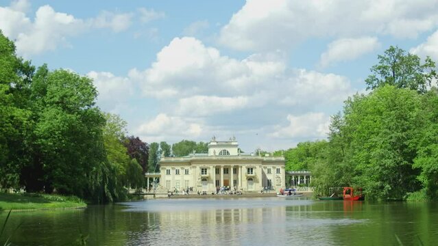 Pałac Łazienkowski. Palace on the  Isle in Warsaw. Royal Park Lazienki.