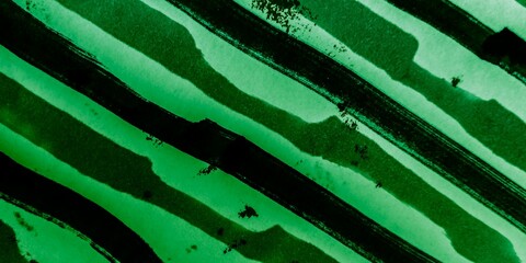 Painted Stripe. Eco Water Color Presentation. Eco