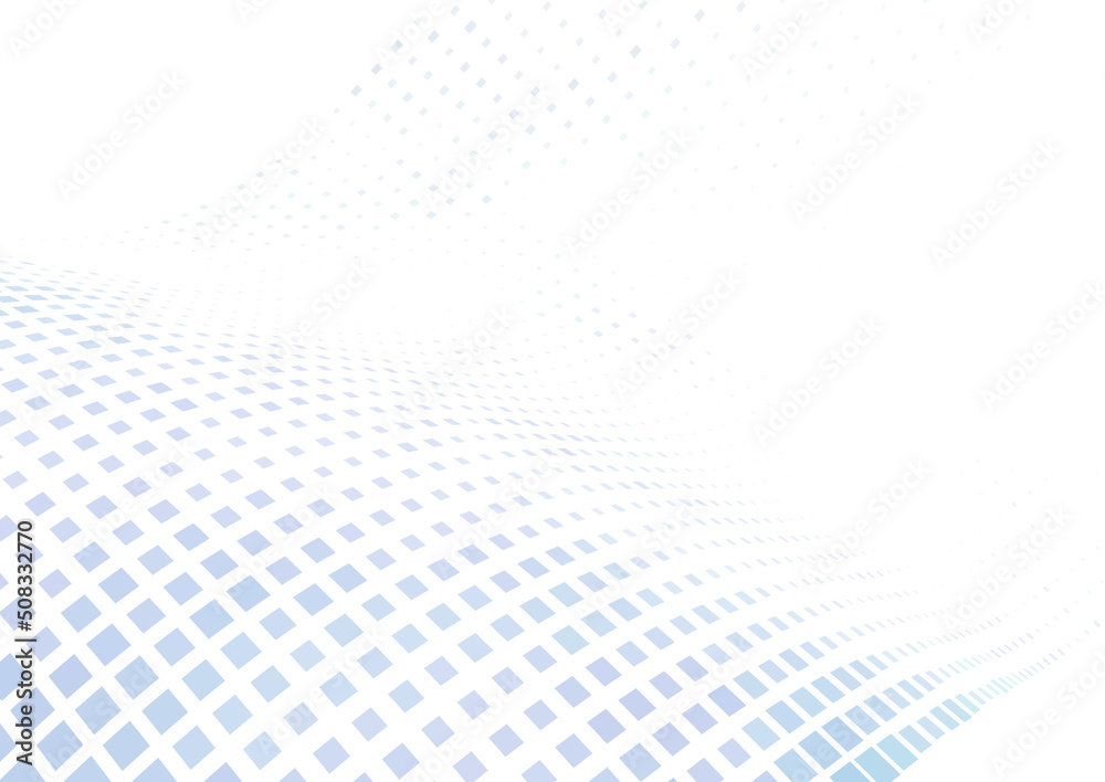 Aufkleber curved bluish halftone surface. minimal vector graphics