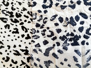 Leopard Wallpaper. Grey Ornament Fabric. Gray