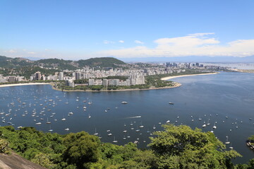 view from the top of the city rio de janeiro