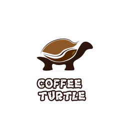 Turtle coffee icon illustration logo