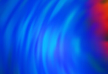 Light Blue, Red vector blurred bright template.