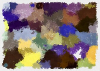 Illustration style background image abstract pattern various vibrant colors watercolor style illustration impressionist painting.