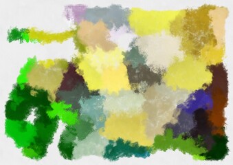 Illustration style background image abstract pattern various vibrant colors watercolor style illustration impressionist painting.