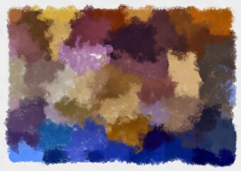 Illustration style background image abstract pattern various vibrant colors watercolor style illustration impressionist painting.