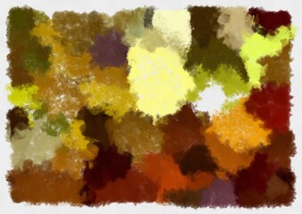 Illustration style background image abstract pattern various vibrant colors watercolor style illustration impressionist painting.