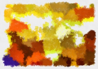 Illustration style background image abstract pattern various vibrant colors watercolor style illustration impressionist painting.