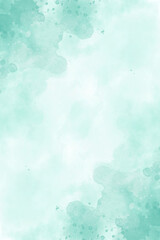 Green watercolor background with splash painting