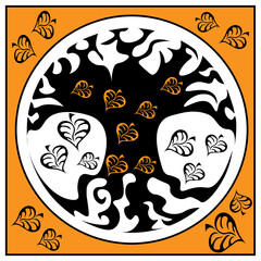 world tree orange