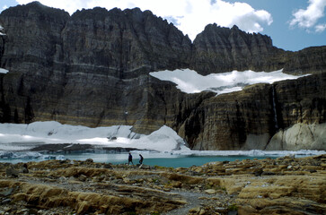 Grinnell Glacier in Glacier National Park, Montana