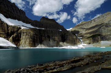 Grinnell Glacier in Glacier National Park, Montana