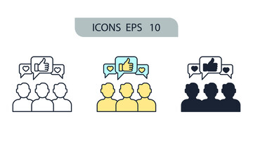 engagement icons  symbol vector elements for infographic web