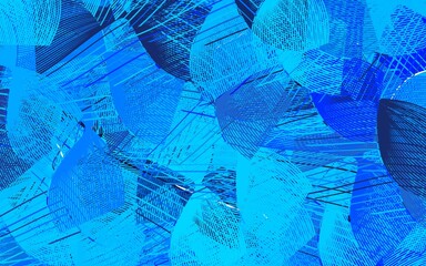 Light BLUE vector pattern with random forms.