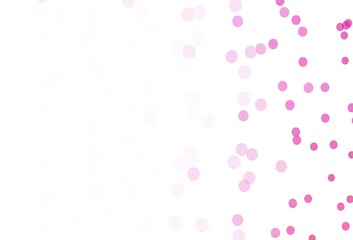 Light Pink vector texture with colored snowflakes.