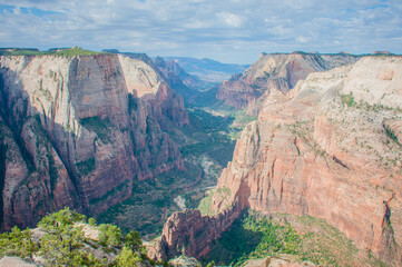 View from Angel's Landing, Zion NP, Utah, USA