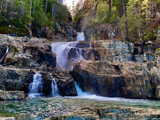 Lower myra fall's Strathcona park British Columbia