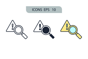 identify icons  symbol vector elements for infographic web