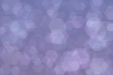 Beautiful abstract background with lavender color gradient and hexagon shaped bokeh pattern