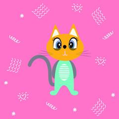 cute kitten very cute for illustration children